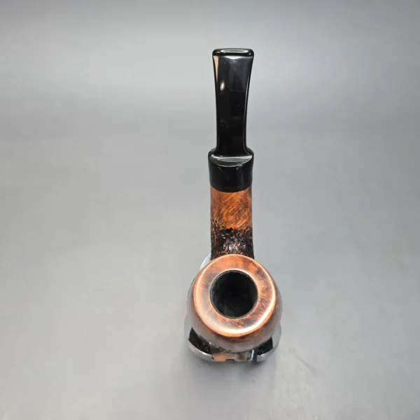 Nording Giant Classic C Partially Rusticated Bent Billiard Estate Briar Pipe, Unsmoked - Image 8