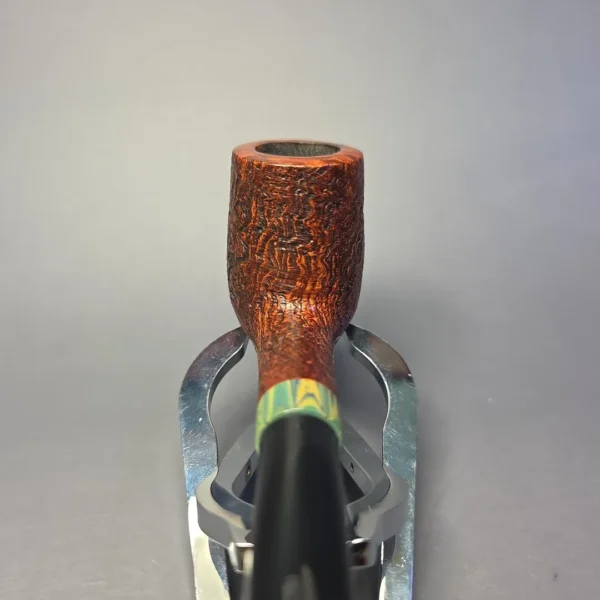 Bruno Nuttens Heritage H3 Partially Sandblasted Billiard w/ Cumberland Briar Pipe, New - Image 6