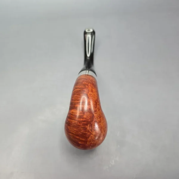 Peterson 1987 Mark Twain Smooth Bent Billiard w/ Silver Estate Briar Pipe, Irish Estates - Image 9