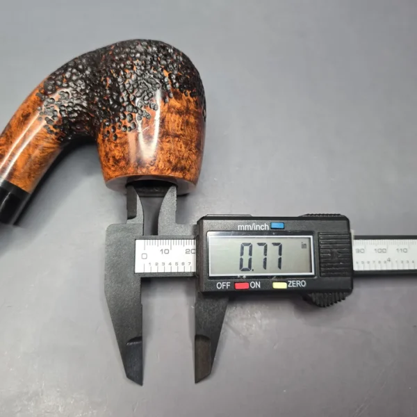 Nording Giant Classic C Partially Rusticated Bent Billiard Estate Briar Pipe, Unsmoked - Image 12