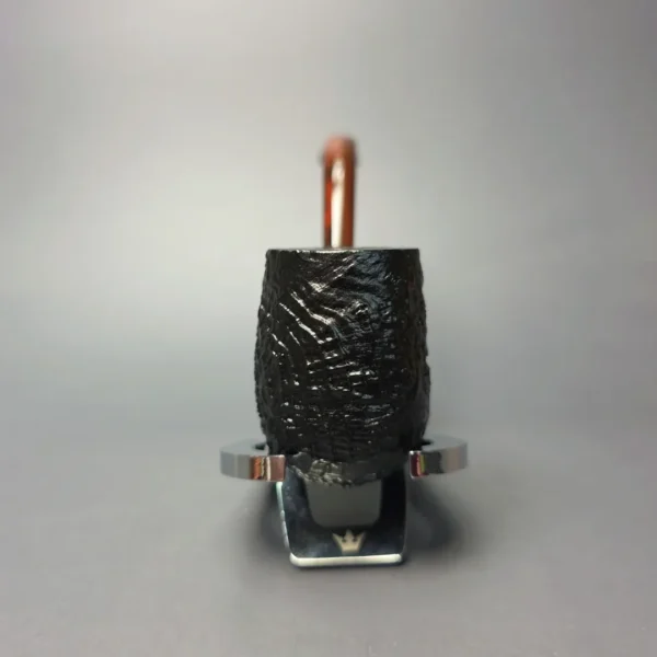 Peterson Ragaire X220 Sandblasted Bent Billiard Estate Briar Pipe, Unsmoked - Image 3