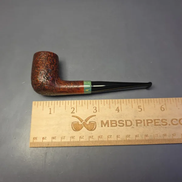 Bruno Nuttens Heritage H3 Partially Sandblasted Billiard w/ Cumberland Briar Pipe, New - Image 9
