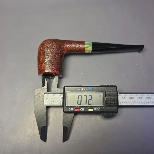 Bruno Nuttens Heritage H3 Partially Sandblasted Billiard w/ Cumberland Briar Pipe, New - Image 10