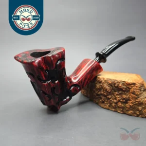 Nording Fantasy Partially Rusticated Freehand Estate Briar Pipe, Unsmoked