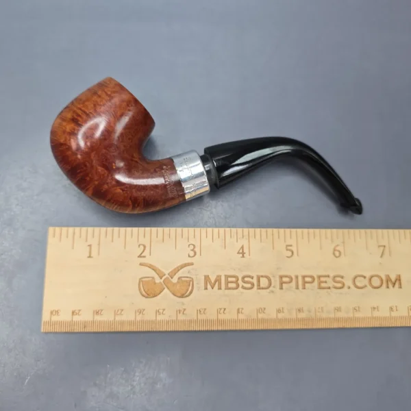 Peterson 1987 Mark Twain Smooth Bent Billiard w/ Silver Estate Briar Pipe, Irish Estates - Image 12