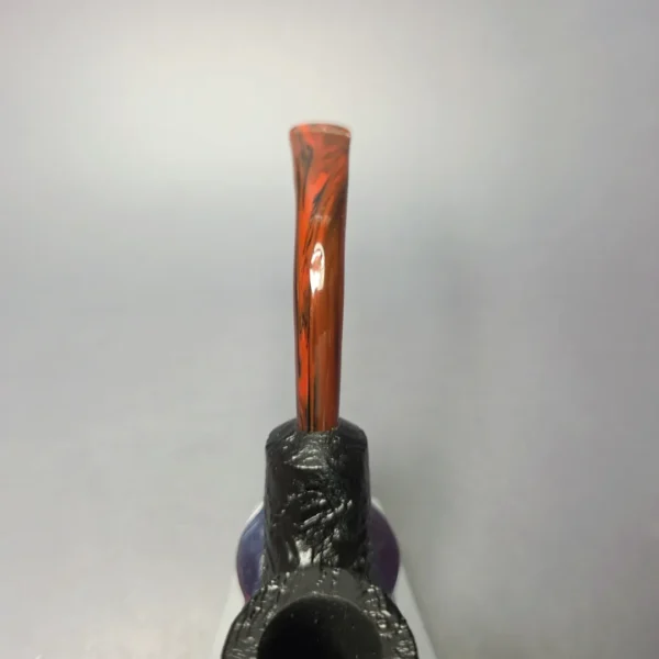 Peterson Ragaire X220 Sandblasted Bent Billiard Estate Briar Pipe, Unsmoked - Image 6