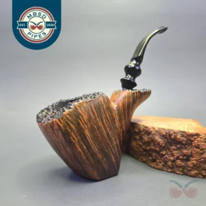 Nording (c. 1960s) Smooth Freehand Panel Sitter Estate Briar Pipe, Danish Estates