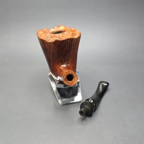 Don-Lou (Dominic Cazzetta) XL Partially Rusticated Freehand Dublin Estate Briar Pipe - Image 13