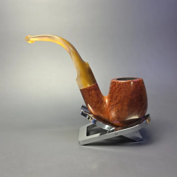 Savinelli Oscar Lucite 614 Smooth Oom Paul Estate Briar Pipe, Italian Estates - Image 4