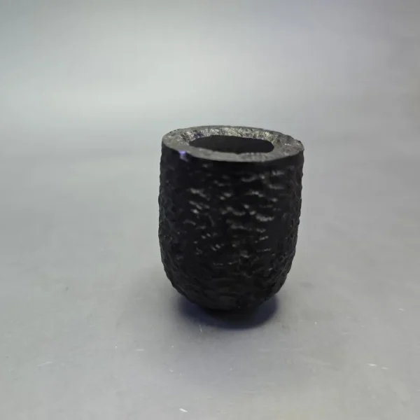 MBSD Briars by Piero Vitale Black Rusticated Billiard w/ Boxwood, Briar Pipe, New - Image 4