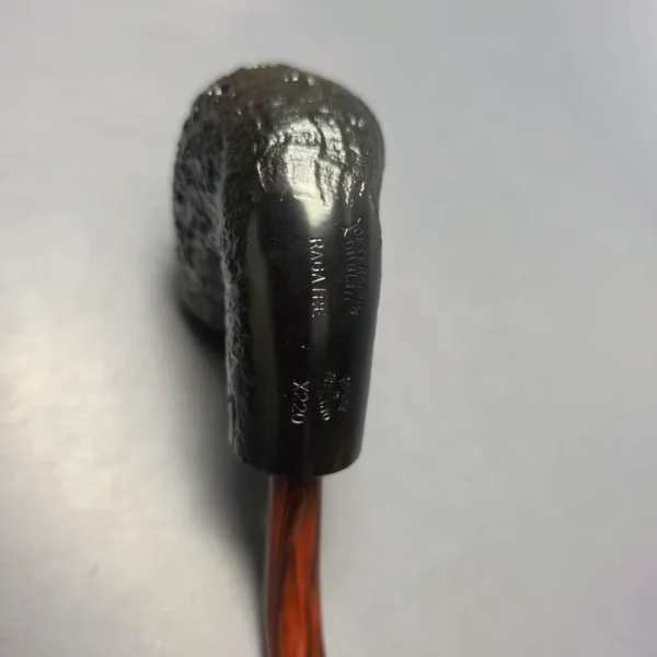 Peterson Ragaire X220 Sandblasted Bent Billiard Estate Briar Pipe, Unsmoked - Image 8
