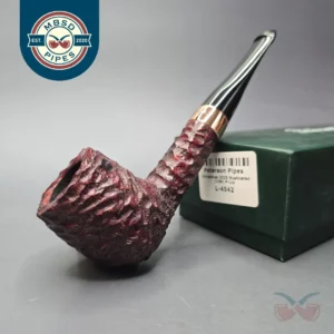 Peterson 2025 Christmas Pipe 106 Rusticated Billiard Estate Briar Pipe, Unsmoked