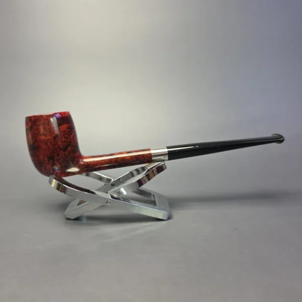 Bruno Nuttens Mini Bing B3 Smooth Billiard w/ Aluminum Briar Pipe, New - Image 12