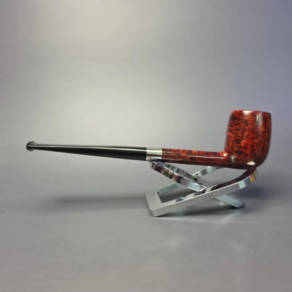 Bruno Nuttens Mini Bing B3 Smooth Billiard w/ Aluminum Briar Pipe, New - Image 8