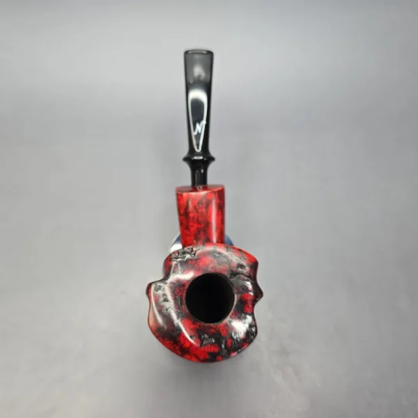 Nording Fantasy Partially Rusticated Freehand Estate Briar Pipe, Unsmoked - Image 7