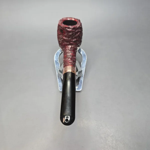 Peterson 2025 Christmas Pipe 106 Rusticated Billiard Estate Briar Pipe, Unsmoked - Image 5