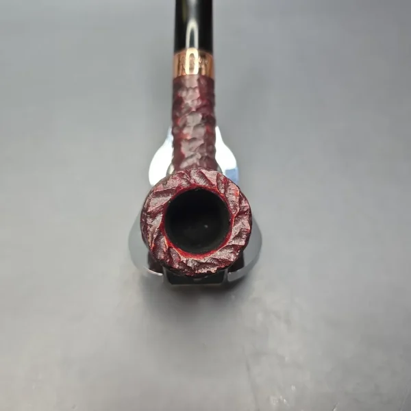 Peterson 2025 Christmas Pipe 106 Rusticated Billiard Estate Briar Pipe, Unsmoked - Image 6