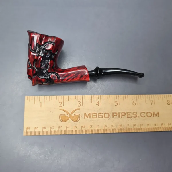 Nording Fantasy Partially Rusticated Freehand Estate Briar Pipe, Unsmoked - Image 5