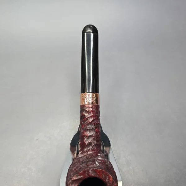 Peterson 2025 Christmas Pipe 106 Rusticated Billiard Estate Briar Pipe, Unsmoked - Image 7
