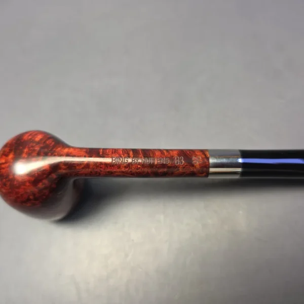 Bruno Nuttens Mini Bing B3 Smooth Billiard w/ Aluminum Briar Pipe, New - Image 6