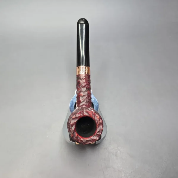 Peterson 2025 Christmas Pipe 106 Rusticated Billiard Estate Briar Pipe, Unsmoked - Image 8