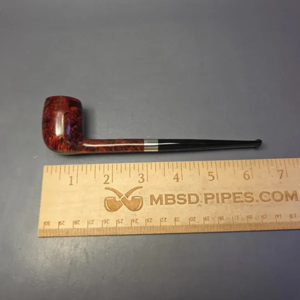 Bruno Nuttens Mini Bing B3 Smooth Billiard w/ Aluminum Briar Pipe, New - Image 4