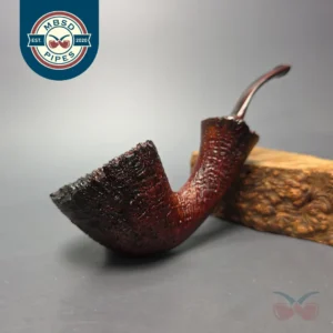 Papa Bear's Pipes by Tim Beaumont Sandblasted Fumed Dublin Handmade Briar Pipe, New