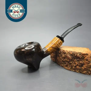 Sebastian Heck Smooth Fig w/ Masur Birch Handmade Briar Pipe, New