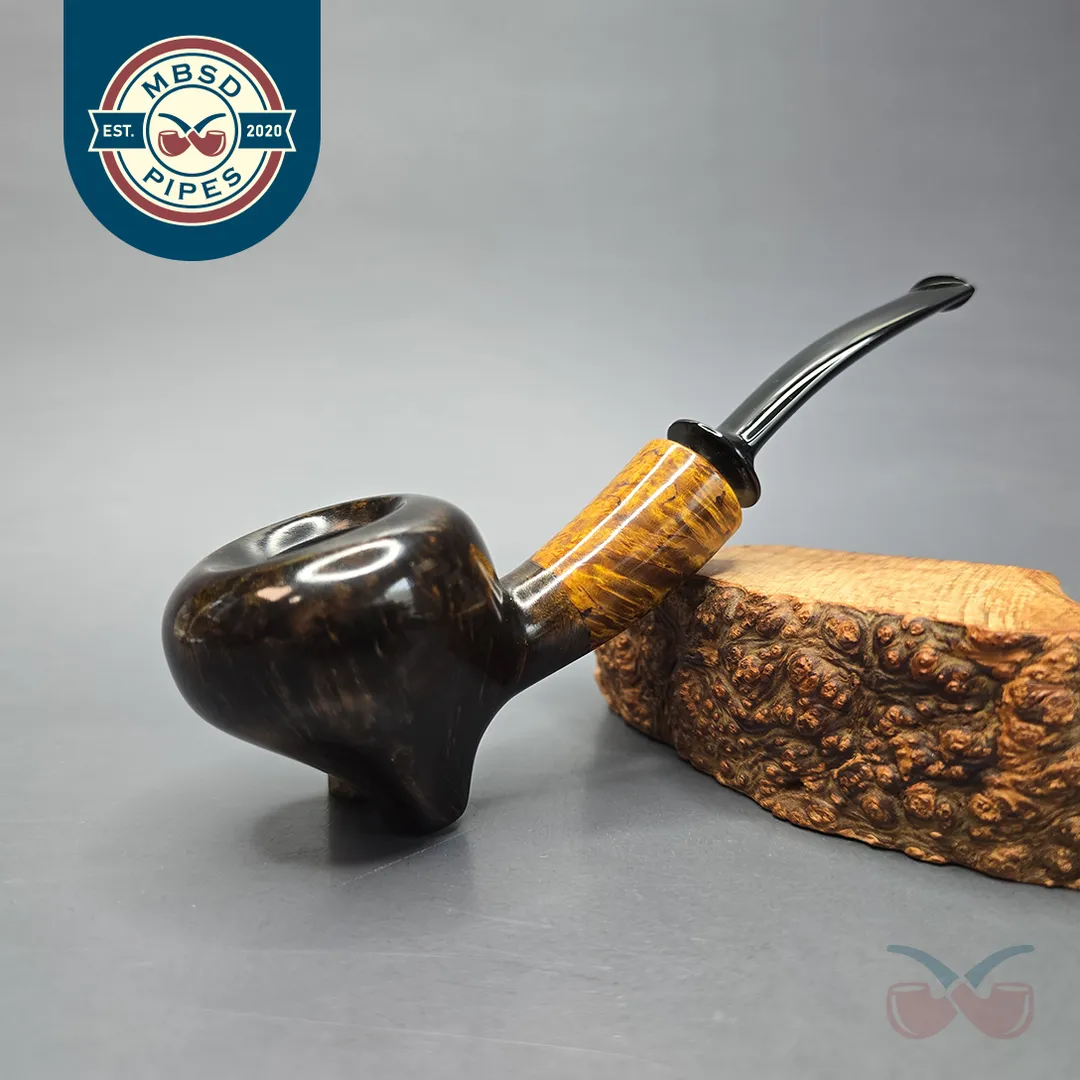 Sebastian Heck Smooth Fig w/ Masur Birch Handmade Briar Pipe, New