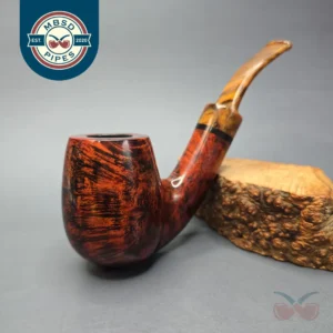 Nording Giant Classic A Smooth Bent Billiard Estate Briar Pipe, Unsmoked