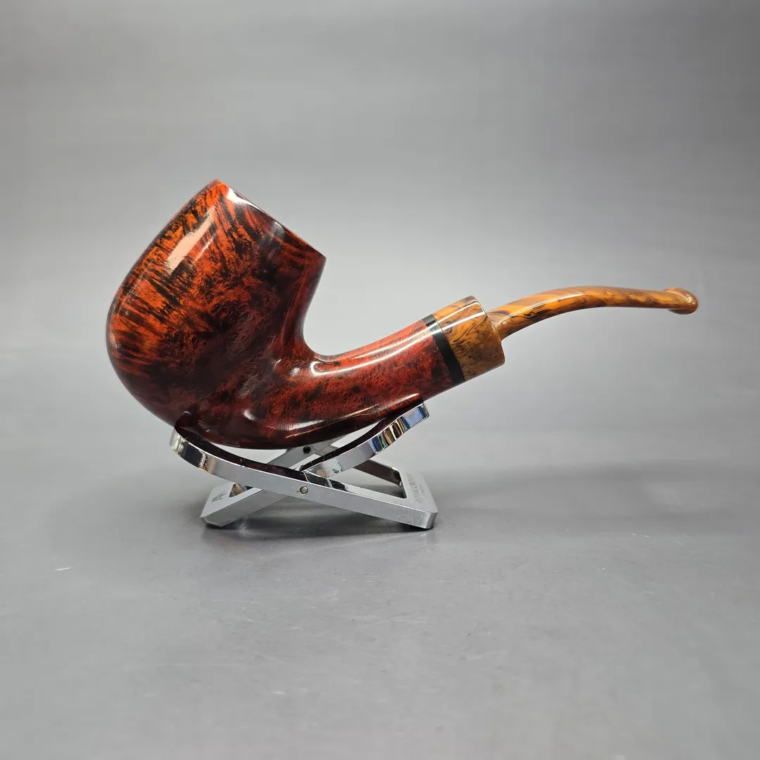 Nording Giant Classic A Smooth Bent Billiard Estate Briar Pipe, Unsmoked - Image 2