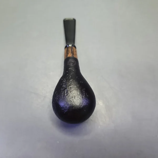 MBSD Briars by Piero Vitale Black Sandblasted Author w/ Zebrawood, Briar Pipe, New - Image 9
