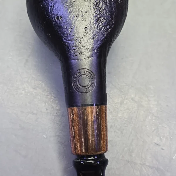 MBSD Briars by Piero Vitale Black Sandblasted Author w/ Zebrawood, Briar Pipe, New - Image 10