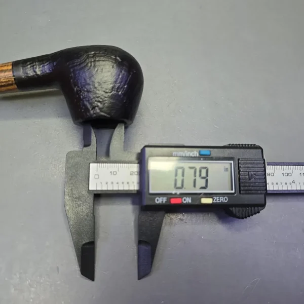 MBSD Briars by Piero Vitale Black Sandblasted Author w/ Zebrawood, Briar Pipe, New - Image 12