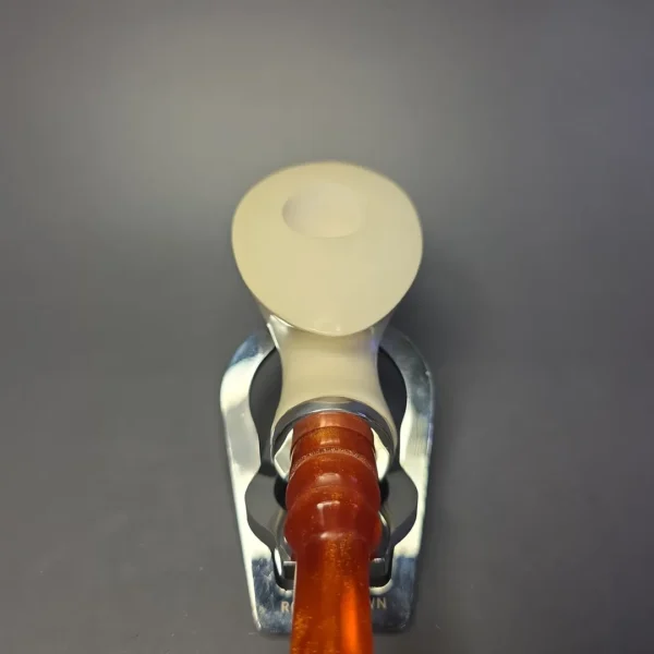 MBSD Meerschaum Masters (by Cemik) Silver Mounted Squat Dublin Reverse Calabash Block Meerschaum Pipe, New - Image 7