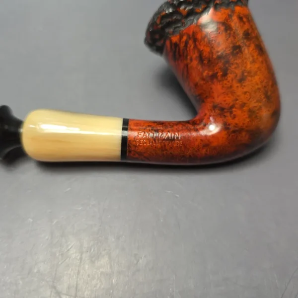 Butz Choquin Maitre Pipier JR Partially Rusticated Calabash w/ Horn Estate Briar Pipe, French Estates - Image 8