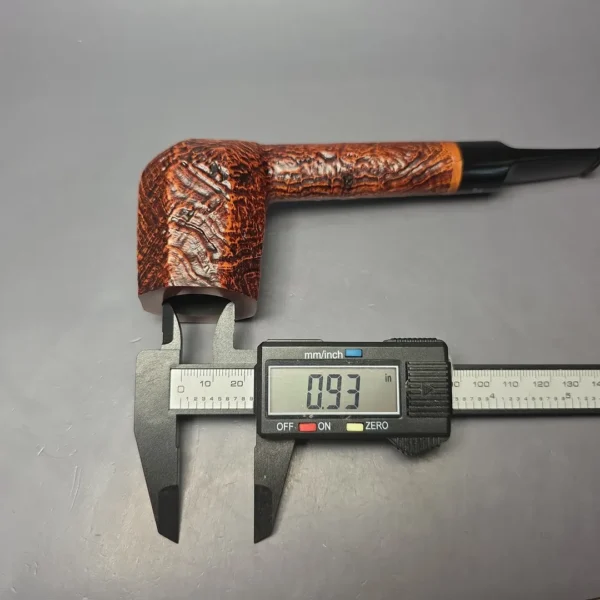 Ser Jacopo Maxima S2 Partially Sandblasted Panel Lovat Estate Briar Pipe, Unsmoked - Image 12