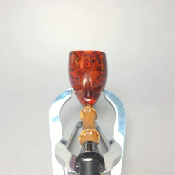 Emiliano Smooth Elf w/ Black Bamboo Handmade Briar Pipe, New - Image 6