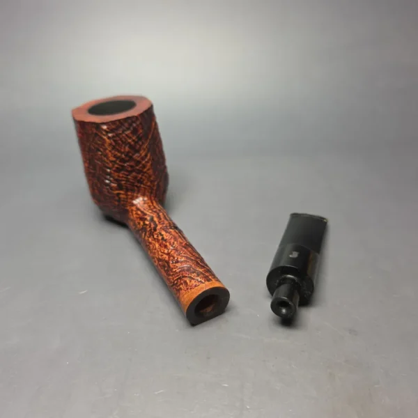 Ser Jacopo Maxima S2 Partially Sandblasted Panel Lovat Estate Briar Pipe, Unsmoked - Image 13