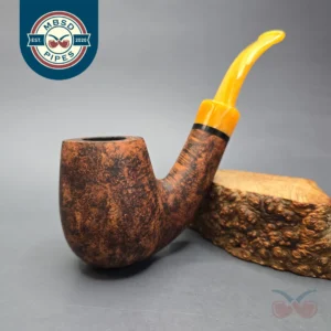 Nording Giant Classic B Smooth Bent Billiard Estate Briar Pipe, Unsmoked