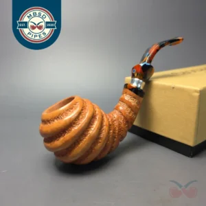 Ardor Spirale Fantasy Spiral Egg w/ Silver Estate Briar Pipe, Unsmoked