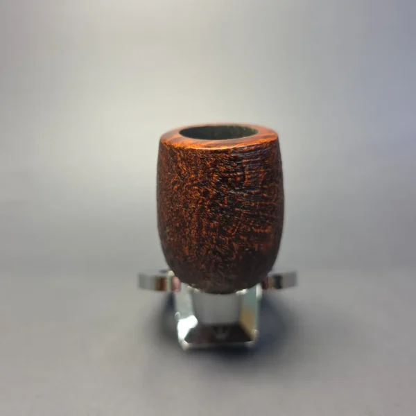 Bruno Nuttens Bing B1 Partially Sandblasted Billiard w/ Aluminum Briar Pipe, New - Image 3