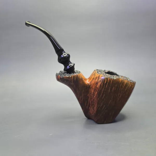 Nording (c. 1960s) Smooth Freehand Panel Sitter Estate Briar Pipe, Danish Estates - Image 4