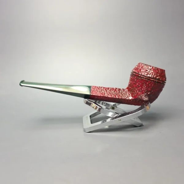 Ashton Brindle XX Sandblasted Bulldog Handmade Briar Pipe, New - Image 4
