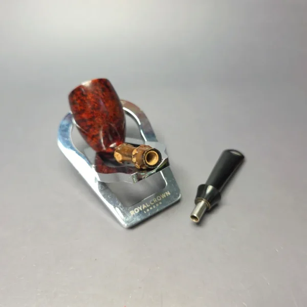 Emiliano Smooth Elf w/ Black Bamboo Handmade Briar Pipe, New - Image 12