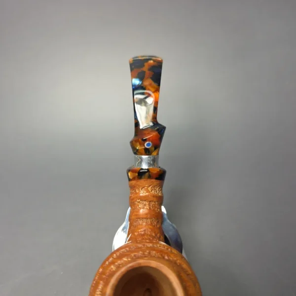 Ardor Spirale Fantasy Spiral Egg w/ Silver Estate Briar Pipe, Unsmoked - Image 7