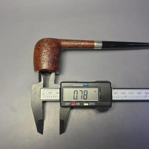 Bruno Nuttens Bing B1 Partially Sandblasted Billiard w/ Aluminum Briar Pipe, New - Image 10