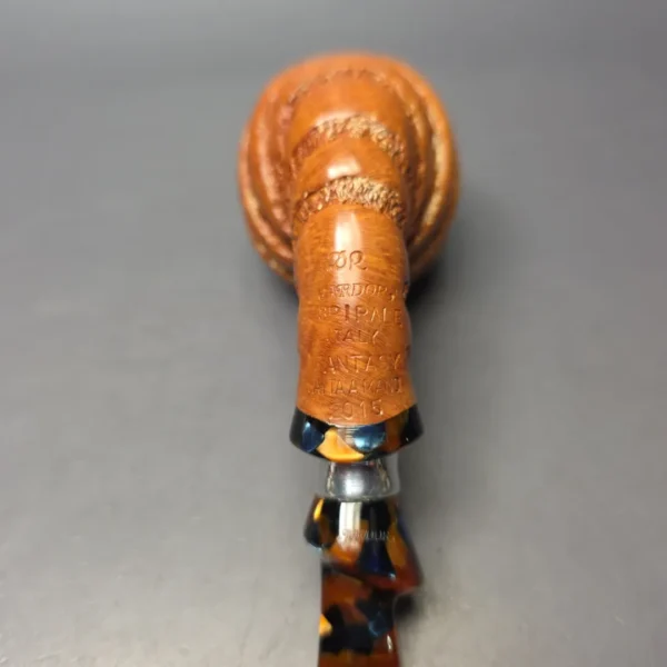 Ardor Spirale Fantasy Spiral Egg w/ Silver Estate Briar Pipe, Unsmoked - Image 9