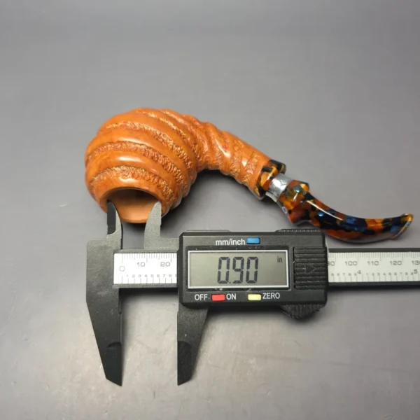 Ardor Spirale Fantasy Spiral Egg w/ Silver Estate Briar Pipe, Unsmoked - Image 11