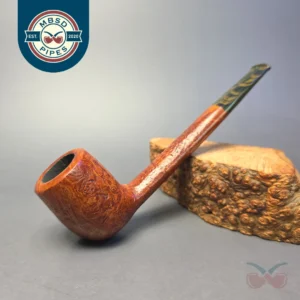 Bruno Nuttens Heritage H1 Partially Sandblasted Canadian w/ Ebonite Briar Pipe, New